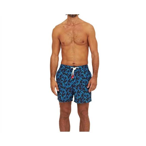 NEW ORLEBAR BROWN standard current shorts in dark sapphire